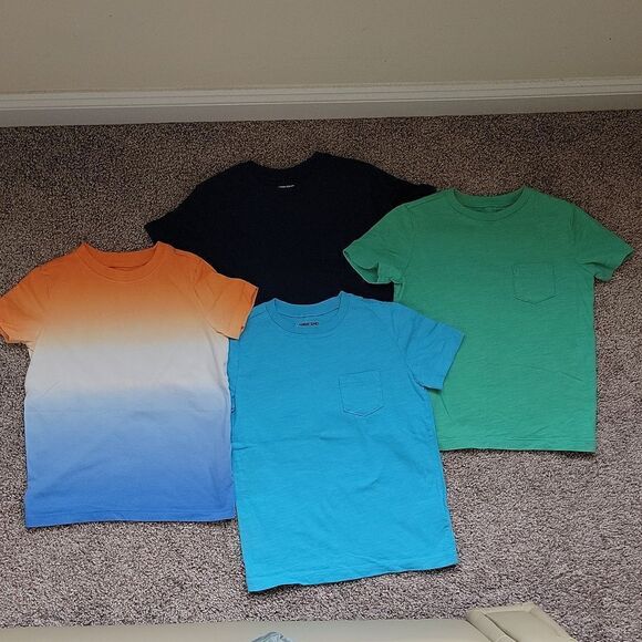 Lands' End Boys Pocket Tee & Ombre Shirt Bundle Size Medium 5-6 - Picture 9 of 9